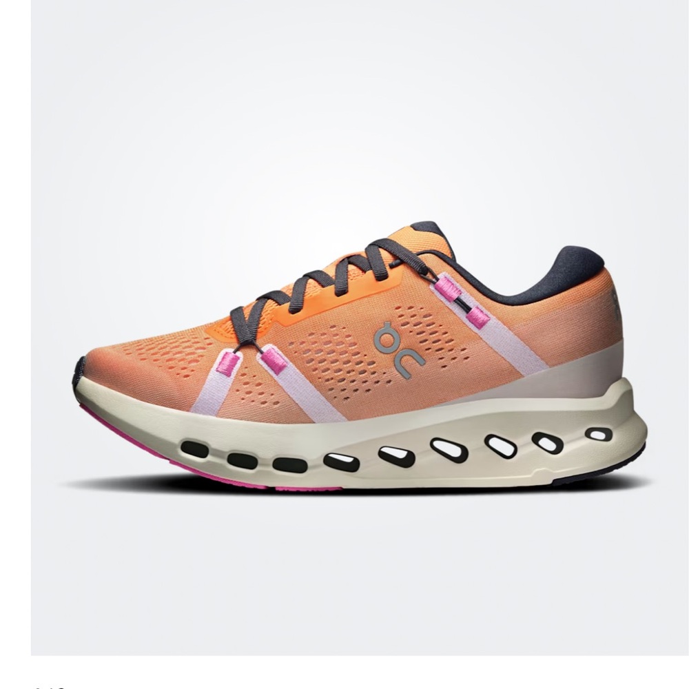 On Running Women's Peach and Pink Athletic Shoes